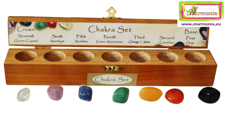 set pietre per chakras